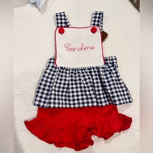 NWT Busy Bee Smocks “Caroline” set